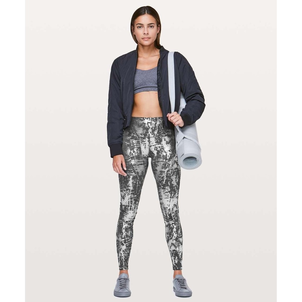 Lululemon Athletica Wunder Under High-Rise Tight 28" Brindle Foil - Size 4